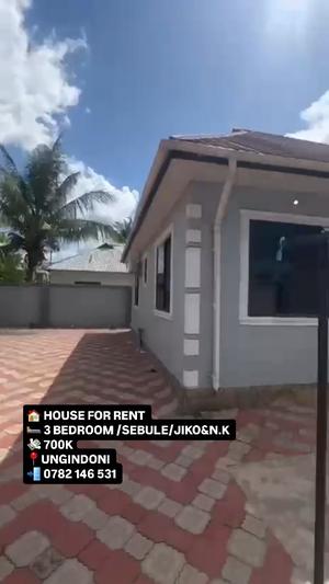 Nyumba ya vyumba vitatu inapangishwa Kigamboni Ungindoni, Dar Es Salaam Nyumba ya vyumba vitatu inapangishwa Kigamboni Ungindoni, Dar Es Salaam