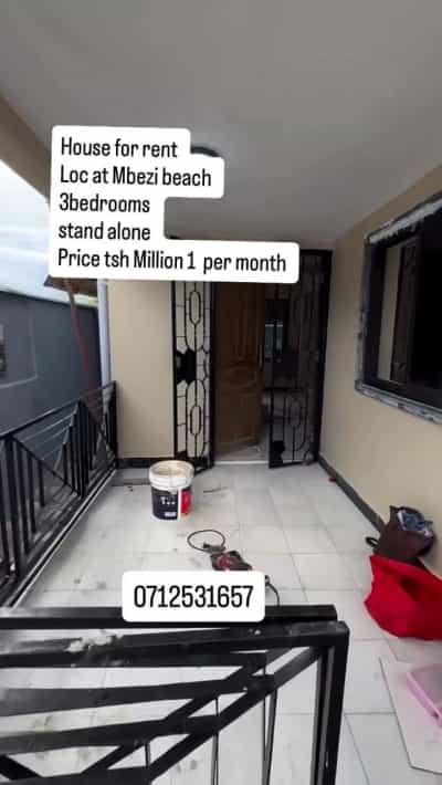 Nyumba ya vyumba vitatu inapangishwa Mbezi beach, Dar Es Salaam