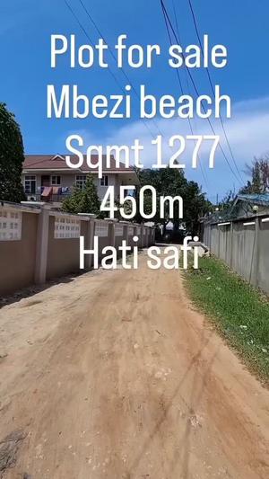 Plot for sale in Mbezi Beach, Dar Es Salaam sqm 1277 Plot for sale in Mbezi Beach, Dar Es Salaam sqm 1277