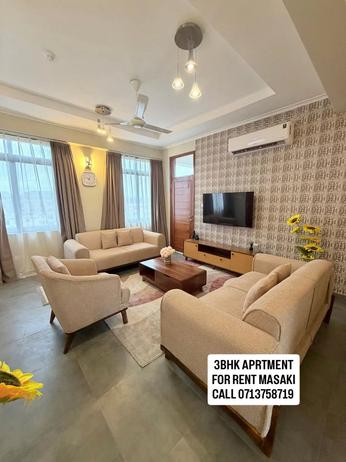 Apartment (Furnished) ya vyumba vitatu inapangishwa Masaki, Dar Es Salaam