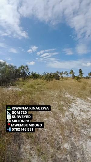 Plot for sale in Kigamboni Mwembe Mdogo, Dar Es Salaam sqm 720