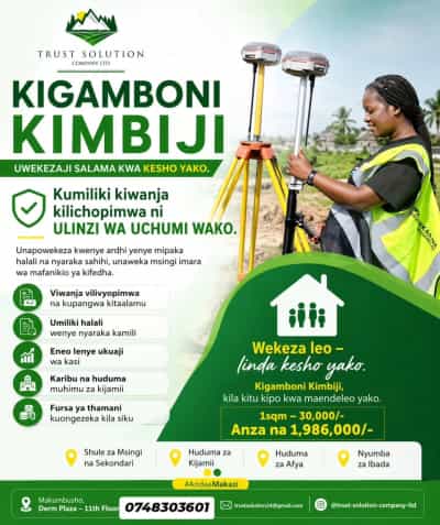 Viwanja vinauzwa Kigamboni Kimbiji, Dar Es Salaam