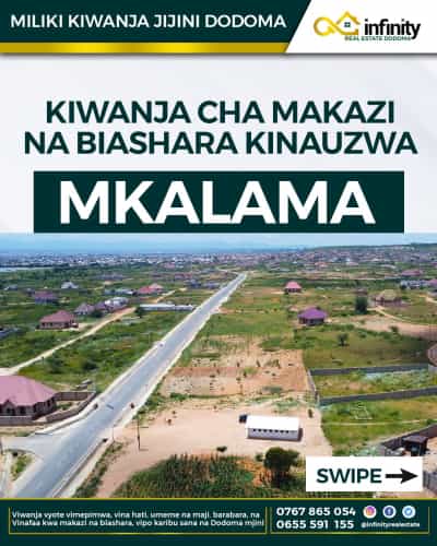 Kiwanja (Residential/Commercial) kinauzwa Mkalama, Morogoro (1097 sqm) Kiwanja (Residential/Commercial) kinauzwa Mkalama, Morogoro (1097 sqm)