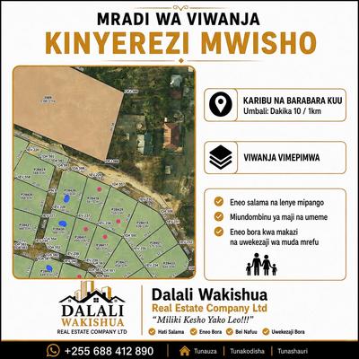 Residential Plots for Sale in Kinyerezi Mwisho, Dar Es Salaam (495 sqm) Residential Plots for Sale in Kinyerezi Mwisho, Dar Es Salaam (495 sqm)