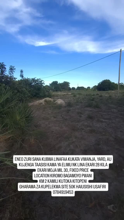 Plots for sale in Kiromo, Pwani