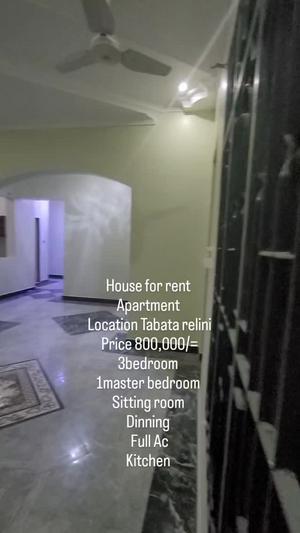 Apartment ya vyumba vitatu inapangishwa Tabata Relini, Dar Es Salaam