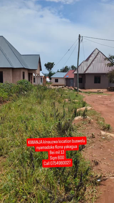 Plot for sale in Buswelu, Mwanza Plot for sale in Buswelu, Mwanza