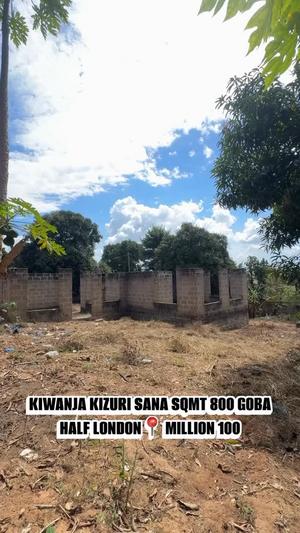 Kiwanja kinauzwa Goba Halflondon, Dar Es Salaam (800 sqm) Kiwanja kinauzwa Goba Halflondon, Dar Es Salaam (800 sqm)