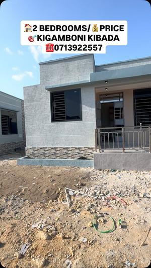 Nyumba ya vyumba viwili inapangishwa Kigamboni Kibada, Dar Es Salaam