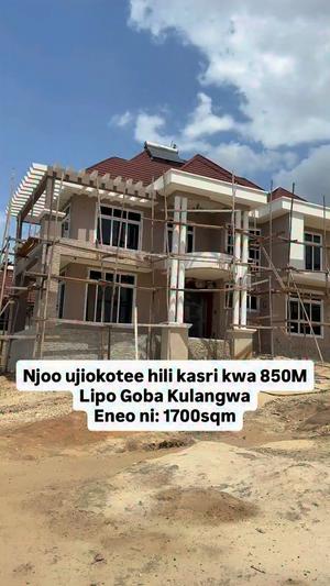 Nyumba (Furnished) ya vyumba vitano inauzwa Goba Kulangwa, Dar Es Salaam (1700 sqm)