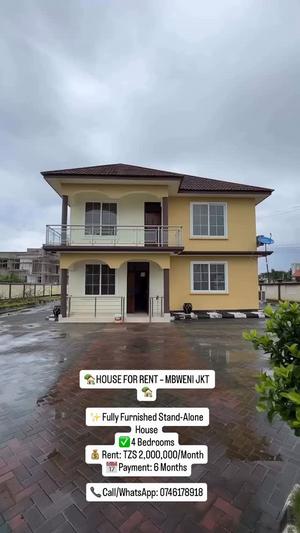 4 Bedrooms Furnished House for Rent in Mbweni Jkt, Dar Es Salaam