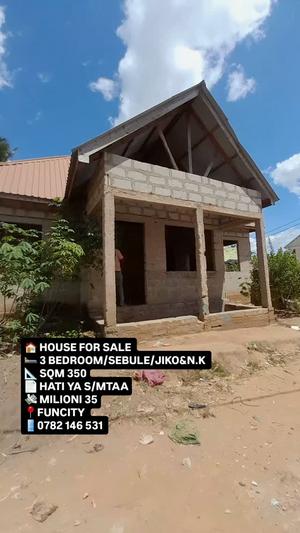 Nyumba ya vyumba vitatu inauzwa Kigamboni, Dar Es Salaam (400 sqm)
