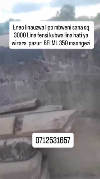 Kiwanja kinauzwa Mbezi, Dar Es Salaam (3000 sqm)