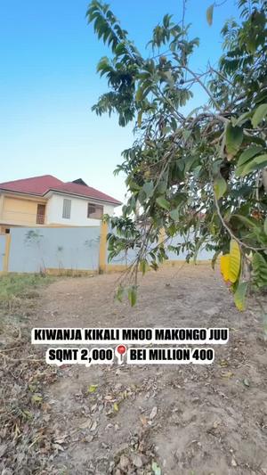 Kiwanja kinauzwa Makongo Juu, Dar Es Salaam sqm 2000