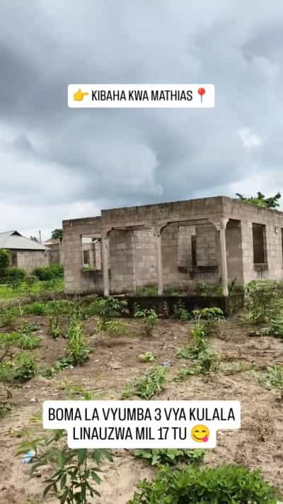 Nyumba ya vyumba vitatu inauzwa Kibaha Kwa Mathias, Pwani (625 sqm)