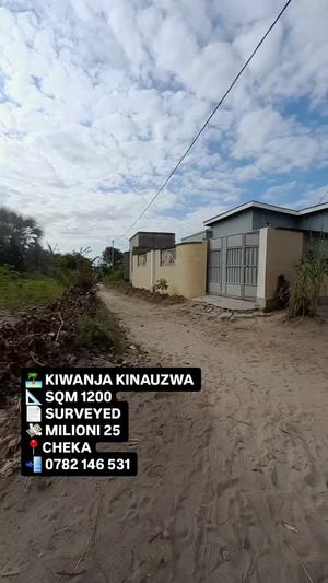 Plot for sale in Kigamboni Cheka, Dar Es Salaam sqm 1200
