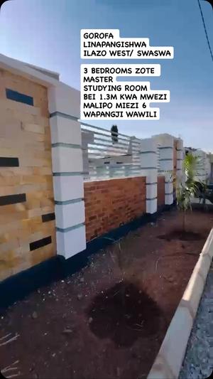 Nyumba ya vyumba vitatu inapangishwa Ilazo West / Swaswa, Dodoma Nyumba ya vyumba vitatu inapangishwa Ilazo West / Swaswa, Dodoma
