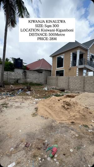 Residential Plot for Sale in Kisiwani, Dar Es Salaam (300 sqm) Residential Plot for Sale in Kisiwani, Dar Es Salaam (300 sqm)