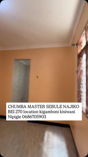 Nyumba ya chumba kimoja inapangishwa Kigamboni Kisiwani, Dar Es Salaam