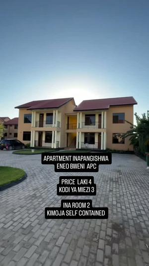 Nyumba/Apartment ya vyumba viwili inapangishwa Mbweni Ipc, Dar Es Salaam