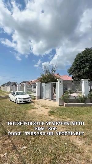 Nyumba ya vyumba vitatu inauzwa Mbweni Mjini, Dar Es Salaam (800 sqm) Nyumba ya vyumba vitatu inauzwa Mbweni Mjini, Dar Es Salaam (800 sqm)
