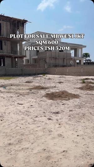Plot for sale in Mbweni Jkt, Dar Es Salaam sqm 600 Plot for sale in Mbweni Jkt, Dar Es Salaam sqm 600