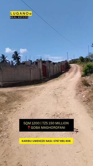 Kiwanja kinauzwa Goba Maghorofani, Dar Es Salaam sqm 1200