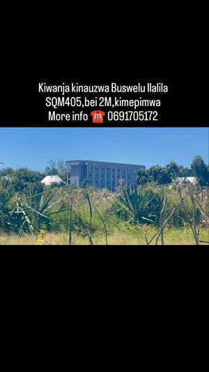 Kiwanja kinauzwa Buswelu Ilalila, Mwanza (405 sqm)