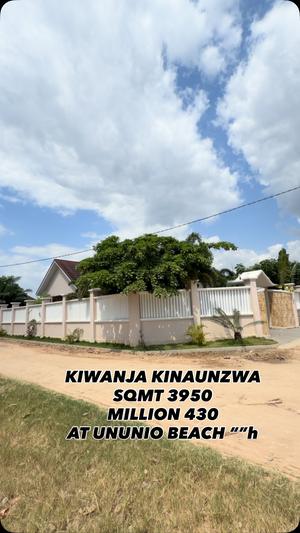 Plot for sale in Ununio Beach, Dar Es Salaam sqm 3950 Plot for sale in Ununio Beach, Dar Es Salaam sqm 3950