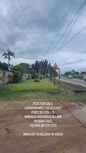 Plot for sale in Mbezi Beach Bot, Dar Es Salaam sqm 1370 Plot for sale in Mbezi Beach Bot, Dar Es Salaam sqm 1370