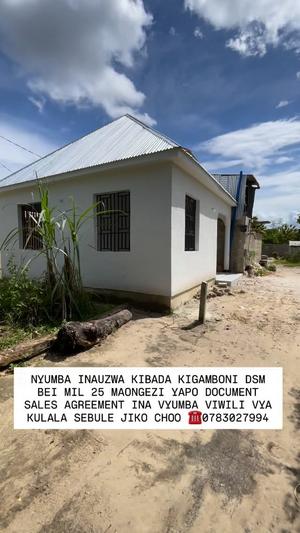 Nyumba ya vyumba viwili inauzwa Kibada, Dar Es Salaam