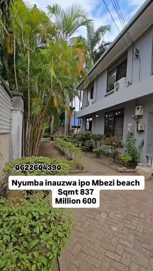 Nyumba inauzwa Mbezi Beach, Dar Es Salaam (837 sqm)