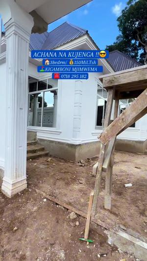 Nyumba ya vyumba vitatu inauzwa Kigamboni Ungindon, Dar Es Salaam (400 sqm)
