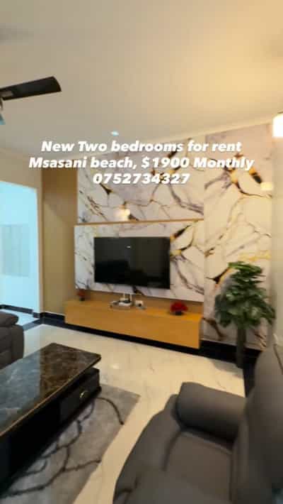 Nyumba ya vyumba viwili inapangishwa Msasani Beach, Dar Es Salaam