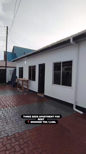 Nyumba/Apartment ya vyumba vitatu inapangishwa Mwenge, Dar Es Salaam