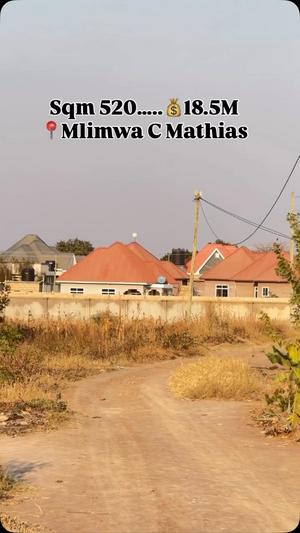 Residential Plot for Sale in Mlimwa C Mathias, Dodoma (520 sqm) Residential Plot for Sale in Mlimwa C Mathias, Dodoma (520 sqm)