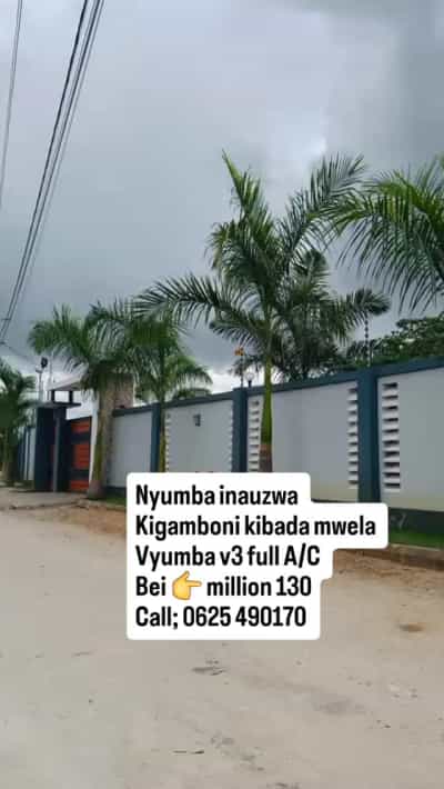 Nyumba ya vyumba vitatu inauzwa Kigamboni Kibada Mwela, Dar Es Salaam (400 sqm)