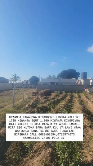 Kiwanja kinauzwa Kigamboni Kisota, Dar Es Salaam (1000 sqm) Kiwanja kinauzwa Kigamboni Kisota, Dar Es Salaam (1000 sqm)