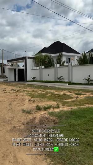 Kiwanja kinauzwa Mbweni, Dar Es Salaam sqm 2100 Kiwanja kinauzwa Mbweni, Dar Es Salaam sqm 2100