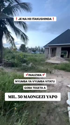 Nyumba ya vyumba vitatu inauzwa Goba Tegeta A, Dar Es Salaam (400 sqm)