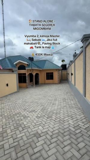 Nyumba ya vyumba viwili inapangishwa Tabata Segerea Migombani, Dar Es Salaam Nyumba ya vyumba viwili inapangishwa Tabata Segerea Migombani, Dar Es Salaam