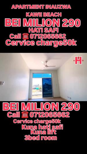 Apartment ya vyumba vitatu inauzwa Kawe, Dar Es Salaam