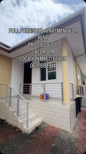 Nyumba/Apartment (Furnished) ya vyumba viwili inapangishwa Mbezi Beach, Dar Es Salaam