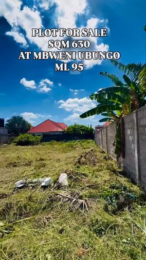 Plot for sale in Mbweni, Dar Es Salaam sqm 630 Plot for sale in Mbweni, Dar Es Salaam sqm 630