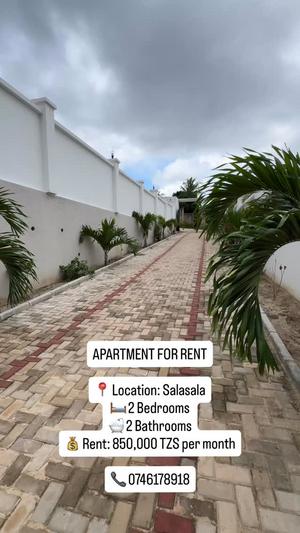 Apartment ya vyumba viwili inapangishwa Salasala, Dar Es Salaam
