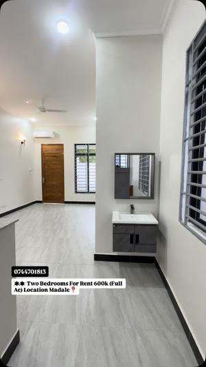 Apartment ya vyumba viwili inapangishwa Madale Mikoroshini, Dar Es Salaam
