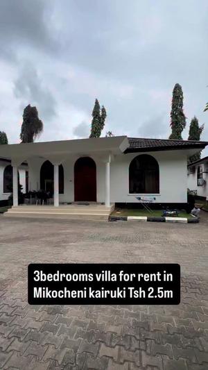3 Bedrooms Villa for Rent in Mikocheni Kairuki, Dar Es Salaam