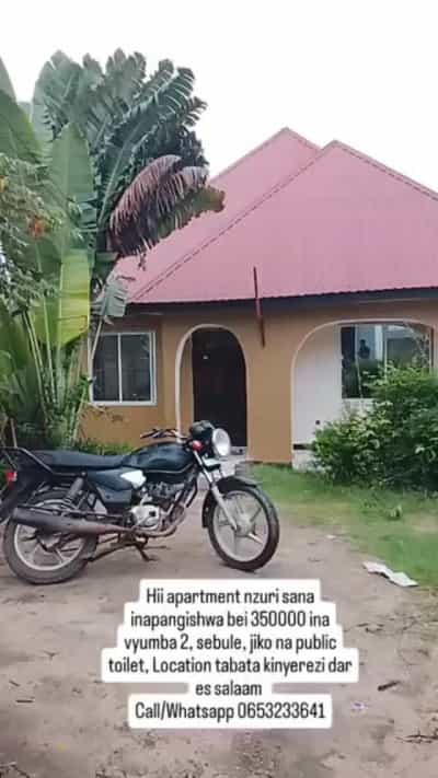 2 Bedrooms Apartment for Rent in Tabata Kinyerezi Mbuyuni, Dar Es Salaam
