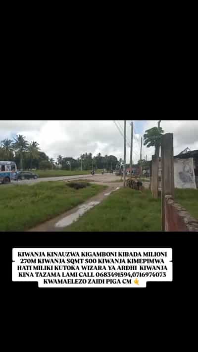 Kiwanja kinauzwa Kibada, Dar Es Salaam (500 sqm)