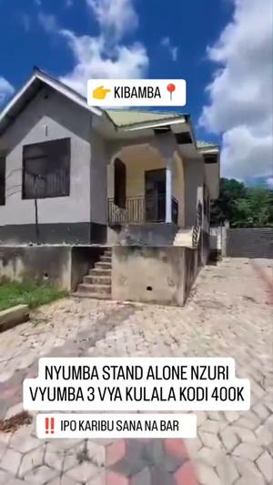 Nyumba ya vyumba vitatu inapangishwa Kibamba Kwa Mangi, Dar Es Salaam